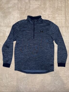Under Armour Navy Heather 1/4 Zip Performance Pullover